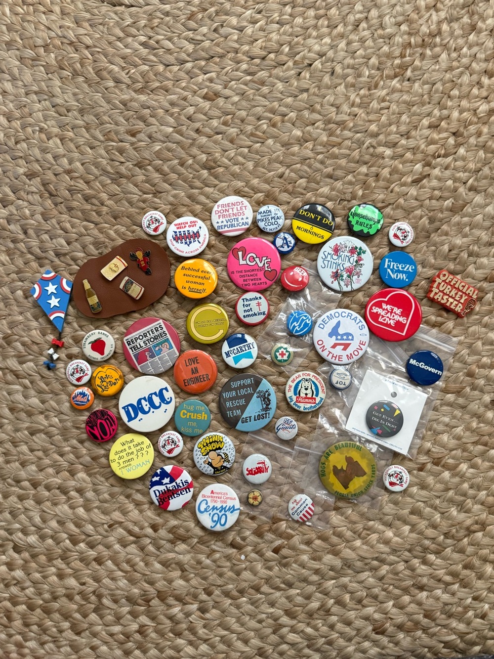 Vintage Button & Pin Collection